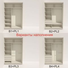 Шкаф-купе 1800 серии SOFT D6+D6+B2+PL3 (2 ящика+2штанги) профиль «Капучино» в Лесном - lesnoy.mebel24.online | фото 6