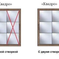 Шкаф-купе №19 Серия 3 Квадро (2000) Ясень Анкор светлый в Лесном - lesnoy.mebel24.online | фото 3