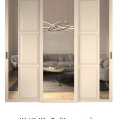 Шкаф-купе 2150 серии NEW CLASSIC K1+K1+K1+B22+PL4 (по 2 ящика лев/прав+F обр.штанга) профиль «Капучино» в Лесном - lesnoy.mebel24.online | фото 15