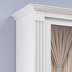 Шкаф-купе 2150 серии NEW CLASSIC K1+K1+K1+B22+PL4 (по 2 ящика лев/прав+F обр.штанга) профиль «Капучино» в Лесном - lesnoy.mebel24.online | фото 4