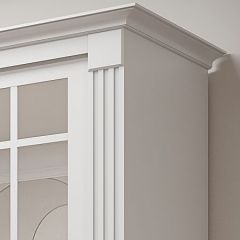 Шкаф-купе 2150 серии NEW CLASSIC K5+K5+K5+B22+PL3 (по 2 ящика лев/прав+1 штанга+1полка) профиль «Капучино» в Лесном - lesnoy.mebel24.online | фото 4
