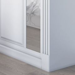 Шкаф-купе 2450 серии NEW CLASSIC K6Z+K1+K6+B22+PL2 (по 2 ящика лев/прав+1 штанга+1 полка) профиль «Капучино» в Лесном - lesnoy.mebel24.online | фото 5