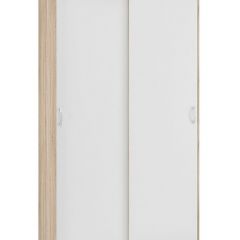 Шкаф-купе Бассо 1.0 (Дуб Сонома/Белый) 2 двери ЛДСП в Лесном - lesnoy.mebel24.online | фото
