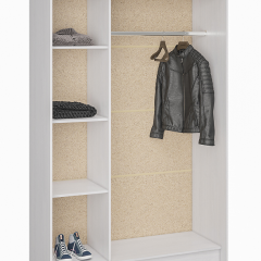 Шкаф-купе Бассо 1300 (Ясень Анкор светлый) в Лесном - lesnoy.mebel24.online | фото 2
