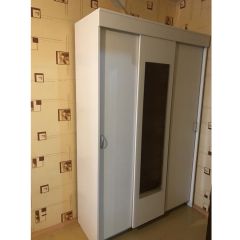 Шкаф-купе Бассо 1300 (Белый) в Лесном - lesnoy.mebel24.online | фото 3