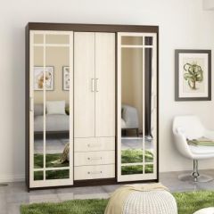 ДИПЛОМАТ 01 Шкаф-купе (Анкор темный/Анкор белый) в Лесном - lesnoy.mebel24.online | фото