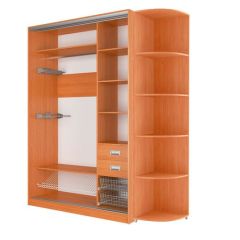 Шкаф-купе Элвис 1500 вариант 1 (ЛДСП/ЛДСП) в Лесном - lesnoy.mebel24.online | фото 3