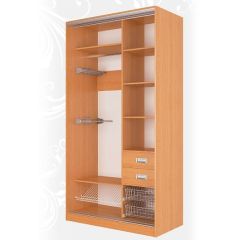 Шкаф-купе Жаклин 1200 вариант 7 (Тройной ЛДСП/Тройной ЛДСП) в Лесном - lesnoy.mebel24.online | фото 3