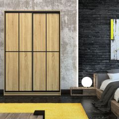 Шкаф-купе Лофт 1600 Шк16-47 (Дуб Сонома) в Лесном - lesnoy.mebel24.online | фото