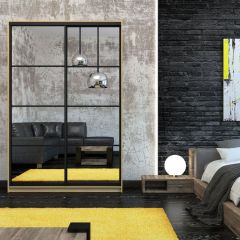 Шкаф-купе Лофт 1600 Шк16-60 (Дуб Сонома) в Лесном - lesnoy.mebel24.online | фото 9