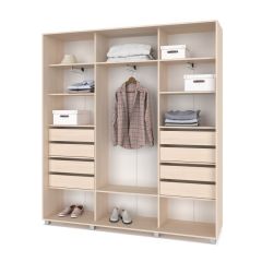 МАРТИН Шкаф-купе Млечный дуб (2200*450) М421 в Лесном - lesnoy.mebel24.online | фото 4