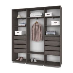 МАРТИН Шкаф-купе с зеркалом Анкор темный (2200*450) М422 в Лесном - lesnoy.mebel24.online | фото 4