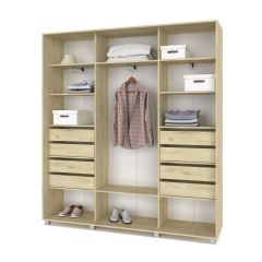 МАРТИН Шкаф-купе с зеркалом Ирландский дуб (2200*450) М422 в Лесном - lesnoy.mebel24.online | фото 4