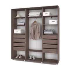 МАРТИН Шкаф-купе Шимо темный (2200*450) М421 в Лесном - lesnoy.mebel24.online | фото 4