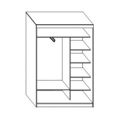 Шкаф-купе ПШ-1.10 Пегас (Венге/Дуб молочный) в Лесном - lesnoy.mebel24.online | фото 2