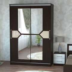 Шкаф-купе ПШ-2.9 1800 Фасад СТРЕЛКА (ВЕНГЕ стрелка беж) в Лесном - lesnoy.mebel24.online | фото