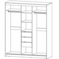 РИВЬЕРА Шкаф-купе 3х створчатый в Лесном - lesnoy.mebel24.online | фото 2