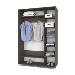 РОЛАНД Шкаф-купе Анкор темный (450*1500) Р451 в Лесном - lesnoy.mebel24.online | фото 2