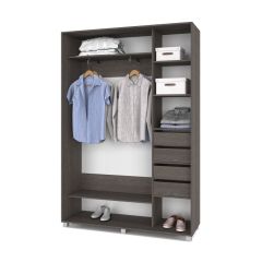 РОЛАНД Шкаф-купе Анкор темный (450*1500) Р451 в Лесном - lesnoy.mebel24.online | фото 4