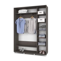 РОЛАНД Шкаф-купе Анкор темный (450*1600) Р461 в Лесном - lesnoy.mebel24.online | фото 3