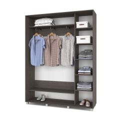 РОЛАНД Шкаф-купе Анкор темный (450*1700) Р471 в Лесном - lesnoy.mebel24.online | фото 3