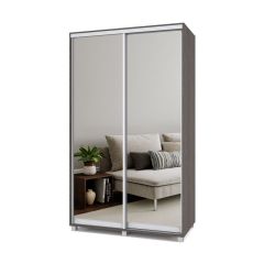 РОЛАНД Шкаф-купе с зеркалами Анкор темный (450*1300) Р433 в Лесном - lesnoy.mebel24.online | фото 2