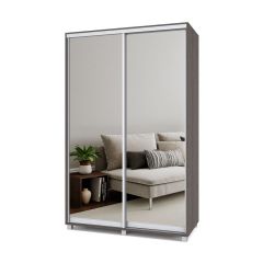 РОЛАНД Шкаф-купе с зеркалами Анкор темный (450*1400) Р443 в Лесном - lesnoy.mebel24.online | фото 2