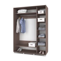 РОЛАНД Шкаф-купе с зеркалами Шимо темный (600*1600) Р663 в Лесном - lesnoy.mebel24.online | фото 2