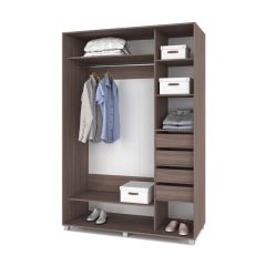 РОЛАНД Шкаф-купе с зеркалами Шимо темный (600*1800) Р683 в Лесном - lesnoy.mebel24.online | фото 4