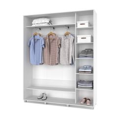 РОЛАНД Шкаф-купе с зеркалом Анкор светлый (450*1800) Р482 в Лесном - lesnoy.mebel24.online | фото 2
