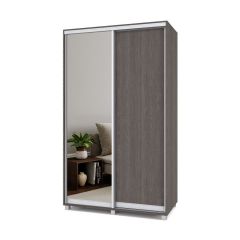РОЛАНД Шкаф-купе с зеркалом Анкор темный (450*1300) Р432 в Лесном - lesnoy.mebel24.online | фото