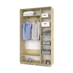 РОЛАНД Шкаф-купе с зеркалом Ирландский дуб (450*1300) Р432 в Лесном - lesnoy.mebel24.online | фото 3