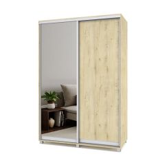 РОЛАНД Шкаф-купе с зеркалом Ирландский дуб (450*1500) Р452 в Лесном - lesnoy.mebel24.online | фото 2