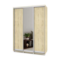 РОЛАНД Шкаф-купе с зеркалом Ирландский дуб (450*1600) Р462 в Лесном - lesnoy.mebel24.online | фото 2