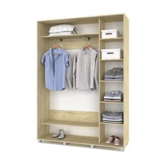 РОЛАНД Шкаф-купе с зеркалом Ирландский дуб (450*1600) Р462 в Лесном - lesnoy.mebel24.online | фото 3