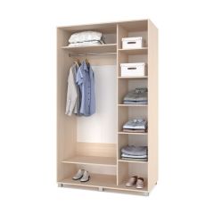 РОЛАНД Шкаф-купе с зеркалом Млечный дуб (600*1400) Р642 в Лесном - lesnoy.mebel24.online | фото 2