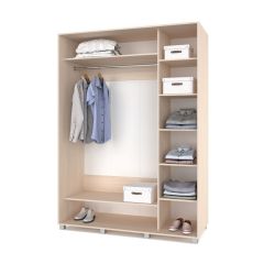 РОЛАНД Шкаф-купе с зеркалом Млечный дуб (600*1600) Р662 в Лесном - lesnoy.mebel24.online | фото 2