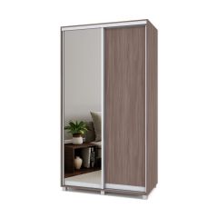 РОЛАНД Шкаф-купе с зеркалом Шимо темный (450*1200) Р422 в Лесном - lesnoy.mebel24.online | фото 2