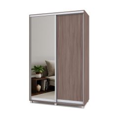РОЛАНД Шкаф-купе с зеркалом Шимо темный (450*1400) Р442 в Лесном - lesnoy.mebel24.online | фото 2