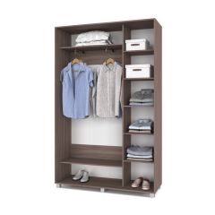 РОЛАНД Шкаф-купе с зеркалом Шимо темный (450*1400) Р442 в Лесном - lesnoy.mebel24.online | фото 3