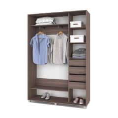 РОЛАНД Шкаф-купе Шимо темный (450*1100) Р411 в Лесном - lesnoy.mebel24.online | фото 4