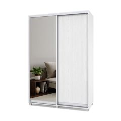 РОЛАНД Шкаф-купе зеркалом Анкор светлый (600*1500) Р652 в Лесном - lesnoy.mebel24.online | фото