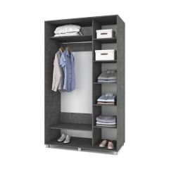 РОЛАНД Шкаф-купе зеркалом Камень темный (600*1500) Р652 в Лесном - lesnoy.mebel24.online | фото 2