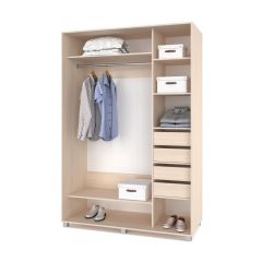 РОЛАНД Шкаф-купе зеркалом Млечный дуб (600*1500) Р652 в Лесном - lesnoy.mebel24.online | фото 4