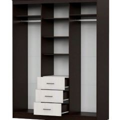 Шкаф-купе ШКП 1 (Венге/Ясень Анкор светлый) в Лесном - lesnoy.mebel24.online | фото 2