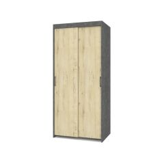 ТОМАС Шкаф-купе Камень темный - Ирландский дуб Т21 в Лесном - lesnoy.mebel24.online | фото
