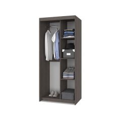 ТОМАС Шкаф-купе с зеркалом Анкор темный/светлый Т22 в Лесном - lesnoy.mebel24.online | фото 2