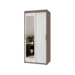 ТОМАС Шкаф-купе с зеркалом Шимо темный/светлый Т22 в Лесном - lesnoy.mebel24.online | фото