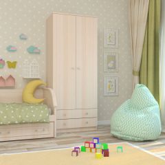 Шкаф Нина (М6) Дуб Молочный в Лесном - lesnoy.mebel24.online | фото