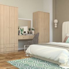 Шкаф Нина (М6) Ясень шимо светлый в Лесном - lesnoy.mebel24.online | фото